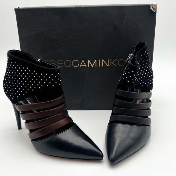 Rebecca Minkoff Women's Black Ceasar Stud Heels - Picture 1 of 16